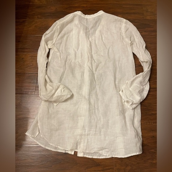 Eileen Fisher Organic Irish Linen Long Shirt Size S - Picture 7 of 7